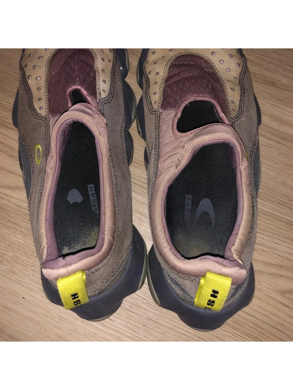 OAKLEY FACTORY TEAM FLESH SANDALS SHOES SUEDE ROSE TAUPE BRAIN DEAD MENS SIZE 8